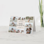 Natuurlijke crème multi foto mum typografie modern kaart (Voorkant)