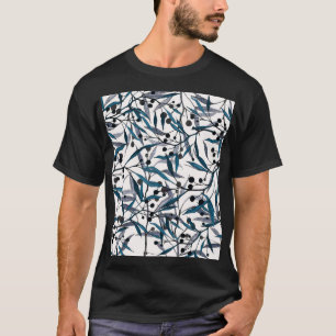 Natuurlijke Curven Bloemen Hand getrokken T-shirt