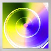 Natuurlijke cyclus psychedelische hypnotische werv poster (Voorkant)