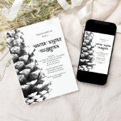 Natuurlijke dennenappelbossen Winterzonnewende Kaart