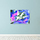 Natuurlijke diamantijs en sneeuwkunst canvas afdruk (Insitu (Houten vloer))