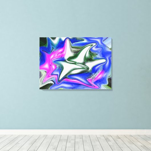 Natuurlijke diamantijs en sneeuwkunst canvas afdruk (Insitu (Houten vloer))