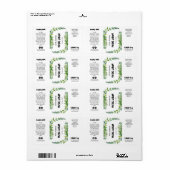 Natuurlijke druppelflesetiketten etiket (Full Sheet)