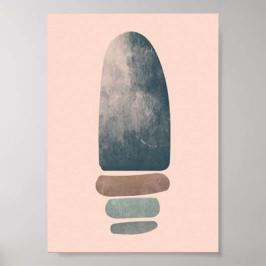 Natuurlijke Eenvoudige Boho Tekeningen Boho Chique Poster (Voorkant)