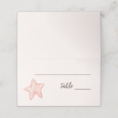 Natuurlijke Elegant Strand Zeeschelp Gevouwen Plaa Plaatskaartje (Buitenkant ongevouwen)