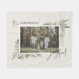 Natuurlijke elegante botanische foto eenvoudige Ke Fleece Deken