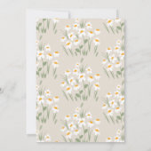 Natuurlijke, elegante, elegante baby shower kaart (Achterkant)