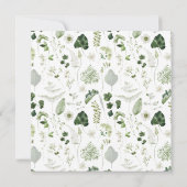 Natuurlijke elegante moderne botanische script bru save the date (Achterkant)