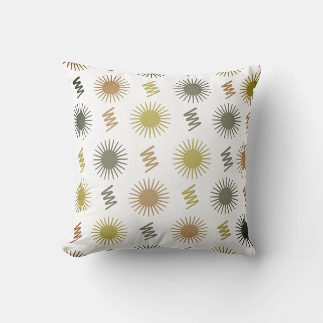 Natuurlijke Elegantie Botanische Nevel Kussen (Voorkant)