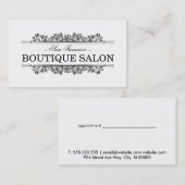 Natuurlijke elementen | Boutique Afsprakenkaartje (Voorkant / Achterkant)