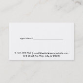 Natuurlijke elementen | Boutique Afsprakenkaartje (Achterkant)