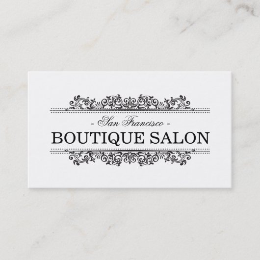 Natuurlijke elementen | Boutique Afsprakenkaartje (Voorkant)