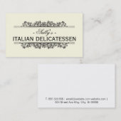 Natuurlijke elementen | Delicatessen Visitekaartje (Voorkant / Achterkant)