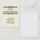 Natuurlijke elementen | Delicatessen Visitekaartje (Voorkant / Achterkant)