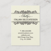 Natuurlijke elementen | Delicatessen Visitekaartje (Voorkant)