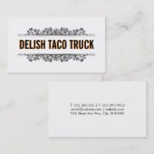 Natuurlijke Elementen | Food Truck Visitekaartje (Voorkant / Achterkant)