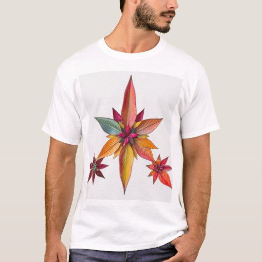 Natuurlijke elementen Sterrenpatroon T-shirt (Voorkant)