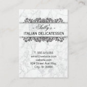 Natuurlijke elementen | Witte marmer Visitekaartje (Voorkant)