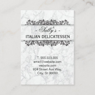 Natuurlijke elementen   Witte marmer Visitekaartje