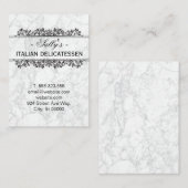 Natuurlijke elementen | Witte marmer Visitekaartje (Voorkant / Achterkant)