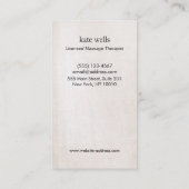 Natuurlijke en Holistische GezondheidsHenna Lotus  Visitekaartje (Achterkant)