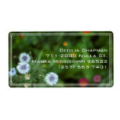 Natuurlijke en moderne bloemen minimaliseren fotog etiket (Voorkant)