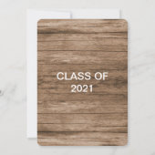 Natuurlijke en stijlvolle Photo Afstuderen Invitat Kaart (Achterkant)