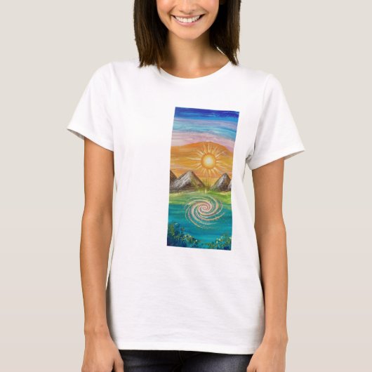 Natuurlijke energie wervel t-shirt (Voorkant)