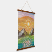 Natuurlijke energie wervelwind hangend wandkleed (Gebogen)