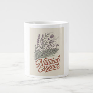 Natuurlijke Essentie Vintage Botanische Wilde Bloe Grote Koffiekop
