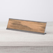 Natuurlijke Eucalyptus Hood Graan Kijk uit Bureau Naambordje (Voorkant)