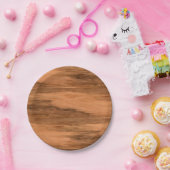 Natuurlijke Eucalyptus Hood Graan Kijk uit Papieren Bordje (Feest)