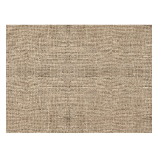 natuurlijke faux brown burlap tafelkleed (Voorkant (Horizontaal))