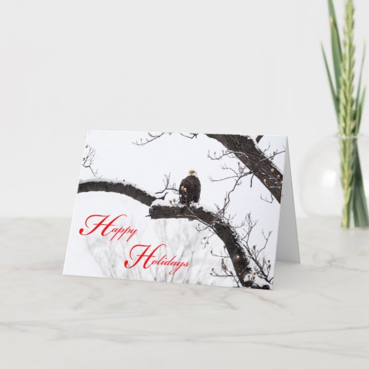 Natuurlijke feestdag feestdagen kaart (Voorkant)