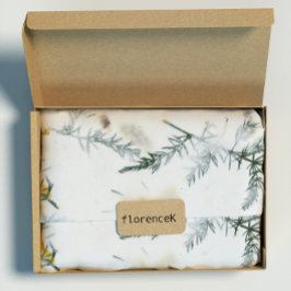 Natuurlijke Floral Grass Green Rosemary Herbs Peta Cadeaupapier