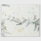 Natuurlijke Floral Grass Green Rosemary Herbs Peta Cadeaupapier (Vlak)