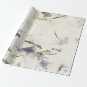 Natuurlijke Floral Grass Mint Earth Iris Mulberry  Cadeaupapier (Uitgerold)