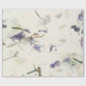 Natuurlijke Floral Grass Mint Earth Iris Mulberry  Cadeaupapier (Vlak)