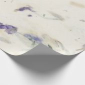 Natuurlijke Floral Grass Mint Earth Iris Mulberry  Cadeaupapier (Hoek)