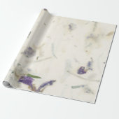 Natuurlijke Floral Grunge Shabby Earth Grass Mulbe Cadeaupapier (Uitgerold)