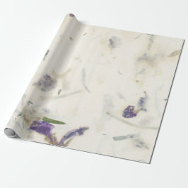 Natuurlijke Floral Grunge Shabby Earth Grass Mulbe Cadeaupapier