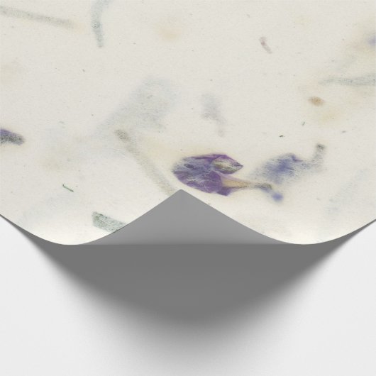 Natuurlijke Floral Grunge Shabby Earth Grass Mulbe Cadeaupapier (Hoek)