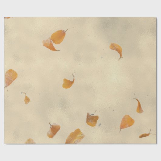 Natuurlijke Floral Grungy Earth Poppes Petals Mulb Cadeaupapier (Vlak)