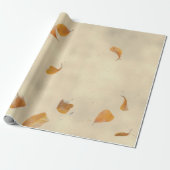 Natuurlijke Floral Grungy Earth Poppes Petals Mulb Cadeaupapier (Uitgerold)