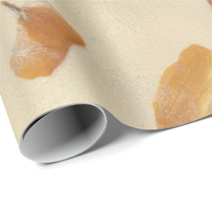 Natuurlijke Floral Grungy Earth Poppes Petals Mulb Cadeaupapier