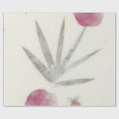 Natuurlijke Floral Grungy Shabby Earth Rozen Mulbe Cadeaupapier (Vlak)