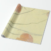 Natuurlijke Floral Kraft Earth Poppes Petals Mulbe Cadeaupapier (Uitgerold)