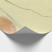 Natuurlijke Floral Kraft Earth Poppes Petals Mulbe Cadeaupapier (Hoek)