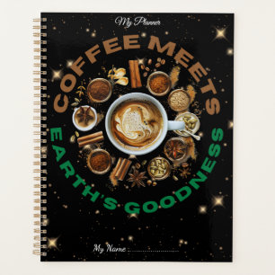 Natuurlijke Focus – Koffie Ontmoet Aardse Goedheid Planner
