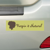 Natuurlijke 'Fro Bumpersticker (Op auto)